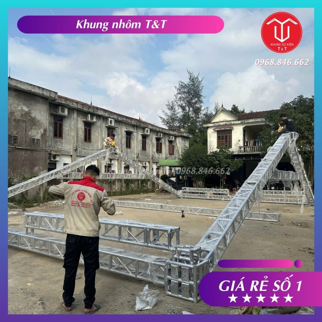 Khung Sự Kiện Trụ 30 Kèo 30 Nhôm