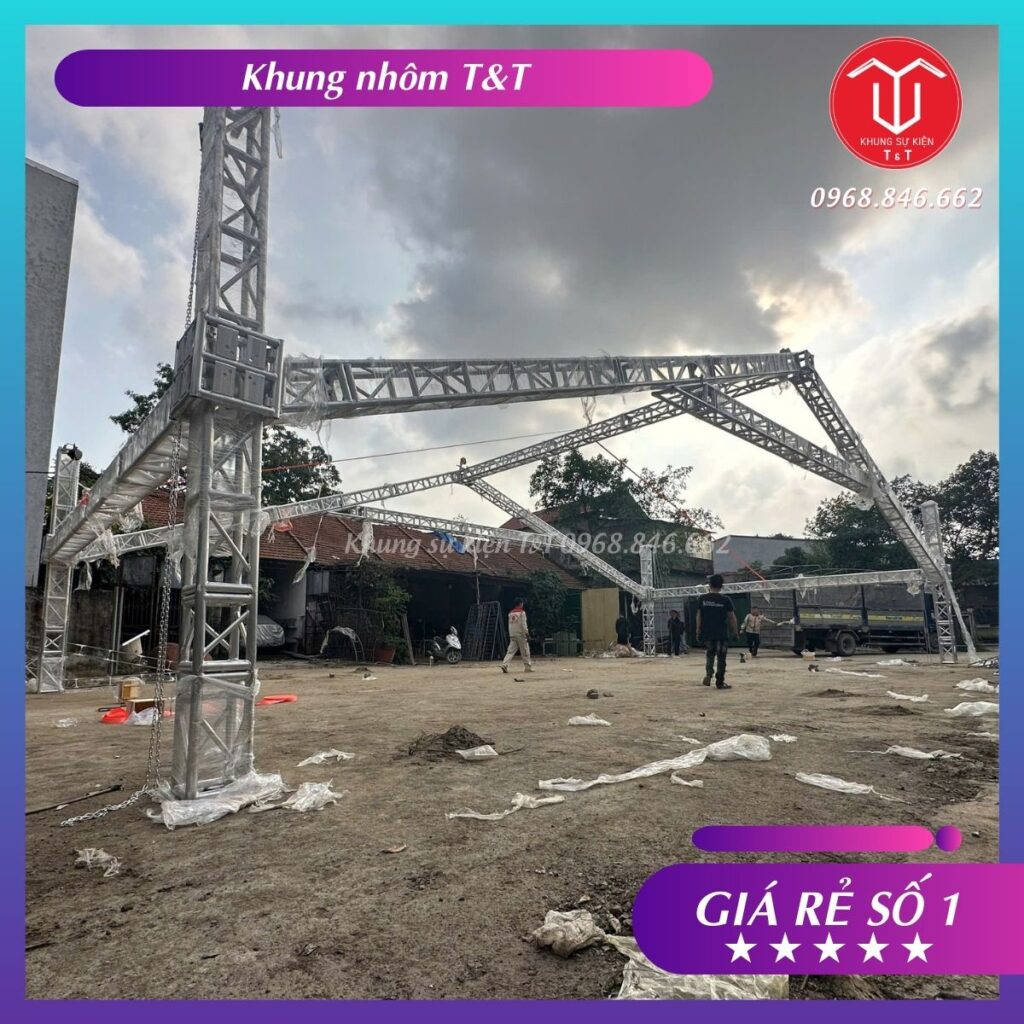 Khung Sự Kiện Trụ 30 Kèo 30 Nhôm