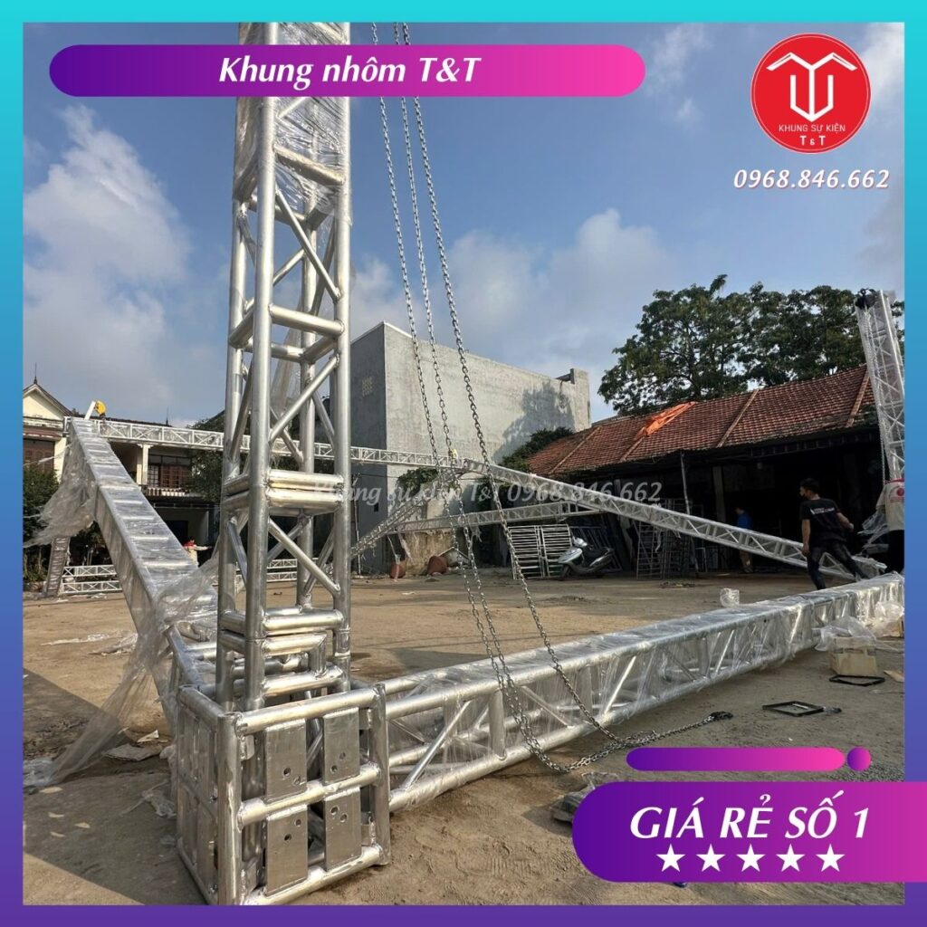 Khung Sự Kiện Trụ 30 Kèo 30 Nhôm