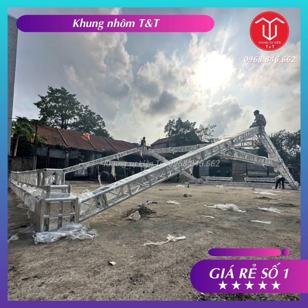 Khung Sự Kiện Trụ 30 Kèo 30 Nhôm