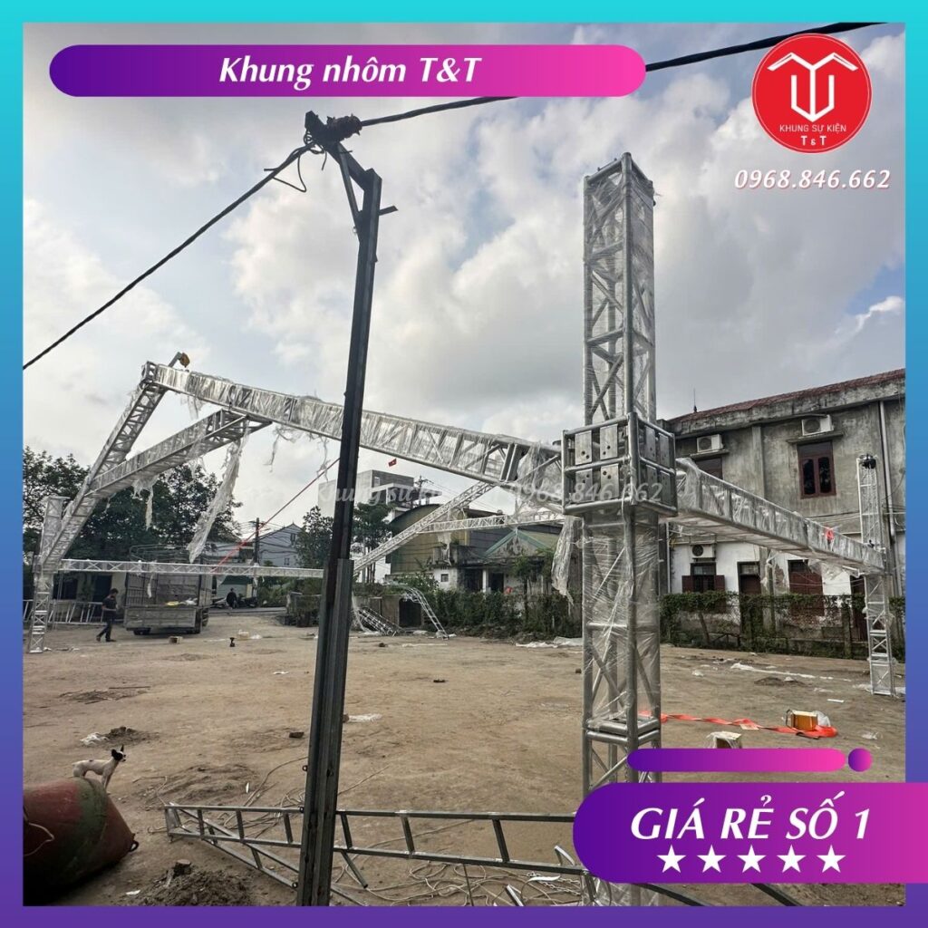 Khung Sự Kiện Trụ 30 Kèo 30 Nhôm